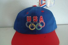 USA OLYMPIC AT;ANTA  SCRIPT SNAPBACK DEADSTOCK HAT CAP VINTAGE B4