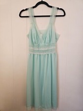 Soft Mint Green Vintage 1960s Slip/ Nightgown lingerie excellent condition