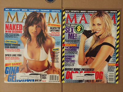 Maxim Magazine Lot of 2 March & October 2003