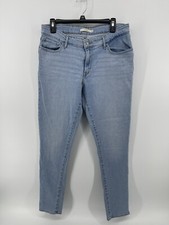 Levis 711 Skinny Stretch Jeans Womens Size 32 W32 L30 Mid Rise Blue Denim