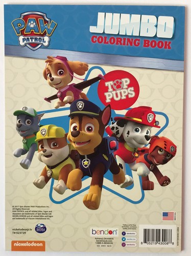 3pc Nickelodeon Paw Patrol & Top Wing Jumbo Coloring & Activity Books + Crayons - Picture 7 of 12