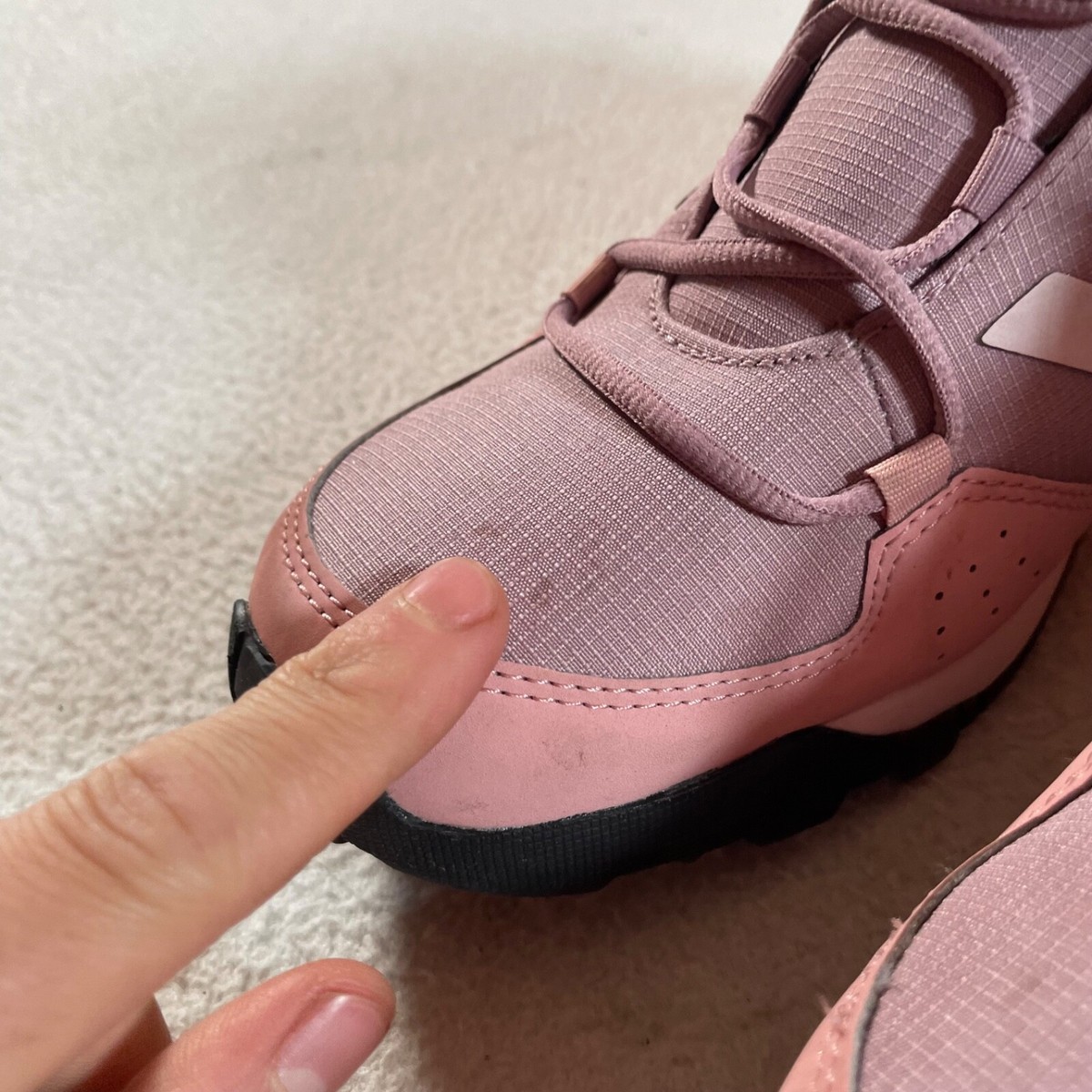 Adidas Terrex Hyperhiker Shoes Youth 7 High Top Pink Hiking Adidas Terrex Hyperhiker Shoes Youth 7 High Top Pink Hiking