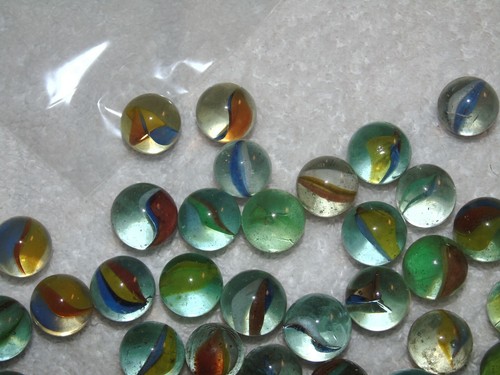 50 Katzenauge Vintage Nachlass Murmeln 5/8" 19/32" Lot 14 - Bild 9 von 9