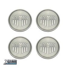 4 X Us Mags Flat Wheel Center Cap New O-ring Machined 1015-09-06am