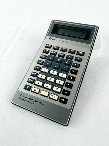 Vintage Texas Instruments TI LCD Programmer Calculator Hexadecimal Computer