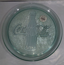 NEW Vintage Coca-Cola Coke Round Glass Serving Platter Tray Dish - 13"