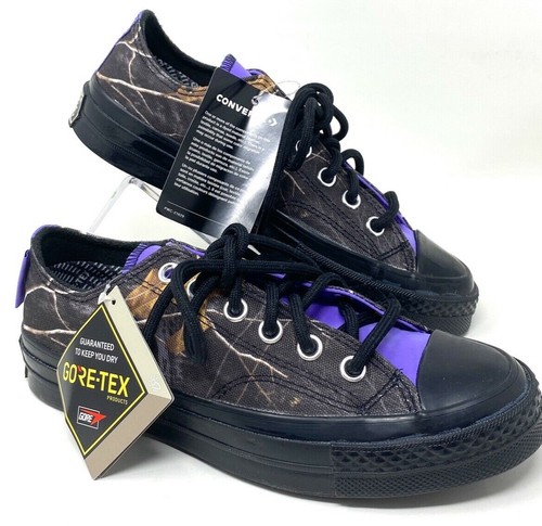 Converse Realtree x Chuck 70 GTX Low 'Black' Sneakers | Men's Size 4.5