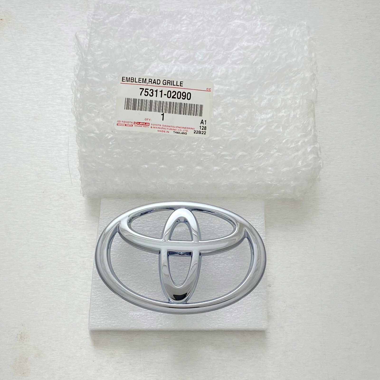 Toyota Genuine OEM 75311-02090 Emblem Radiator Grille or Front 