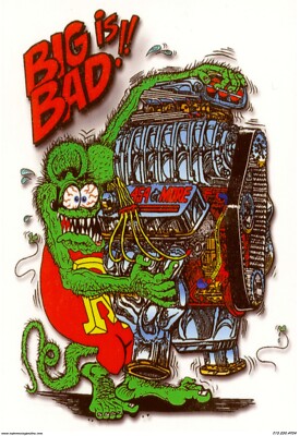 Rat Fink- Big is Bad | POSTER 24 X 18 INCH | Classic cars