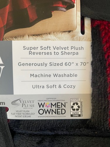 Member's Mark Plush Sherpa Throw Blanket, 60" x 70" - Picture 3 of 3