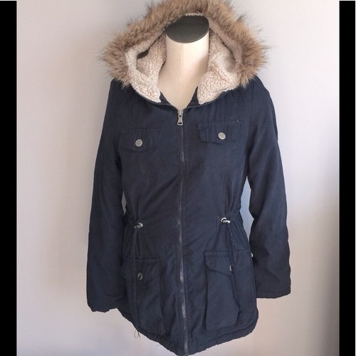 YMI cotton Anorak utility Jacket, navy 