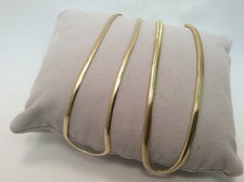 10k Real solid yellow gold Snake ankle bracel...