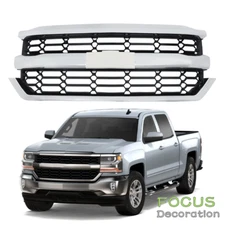 Front Upper Grille Grill Chrome 84602489 For 2016 2017 2018 Chevy Silverado 1500