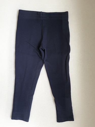 Set 2 Zara Kids Girls Stretch Pants Trousers Sz 8 128 Dark Blue Viscose Elastic - Picture 3 of 12