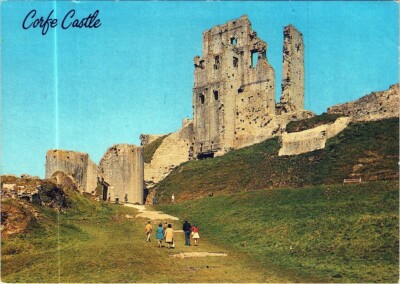 AK Corfe Burg Gebäude Himmel Naturlandschaft Anpassung Wahrzeichen AA05147