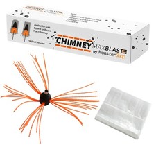 Chimney Sweep Power Sweeping Chimney Brush Rotary DIY Set Flexible 7m Nylon Rods