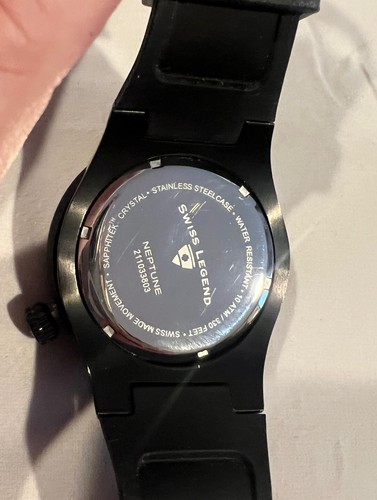 Swiss Legend Neptune Men's Watch, New Battery, Unworn. Model 211033803 REDUCED - Picture 5 of 9