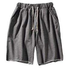 Men Athletic Sweat Shorts Pockets Stretch Casual Sports Jogger Half Pants