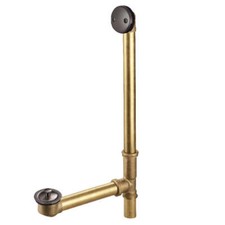 Kingston Brass 18" Tub Waste and Overflow with Lift Lock Drain, 20 Gauge