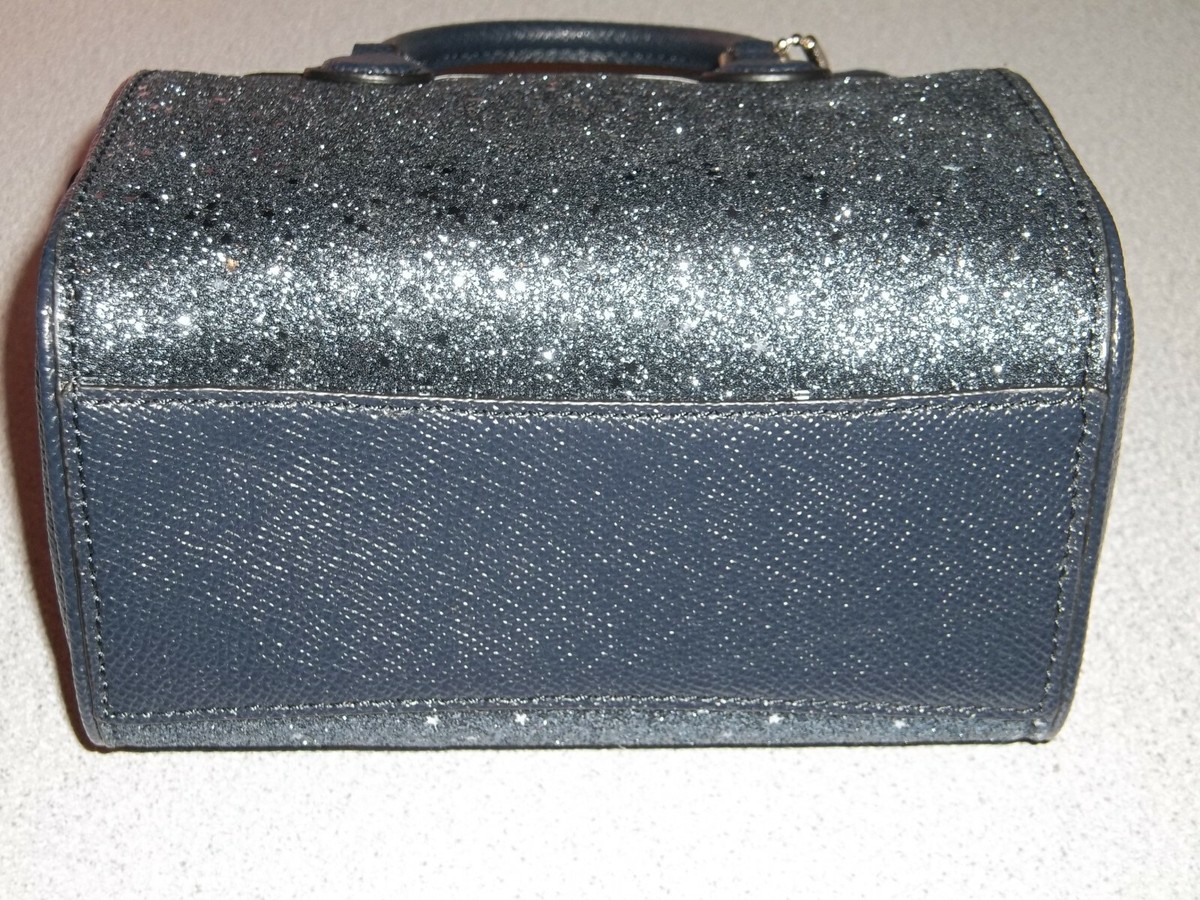 Rare Coach Star Glitter Dark Blue Micro Bennett Crossbody Satchel