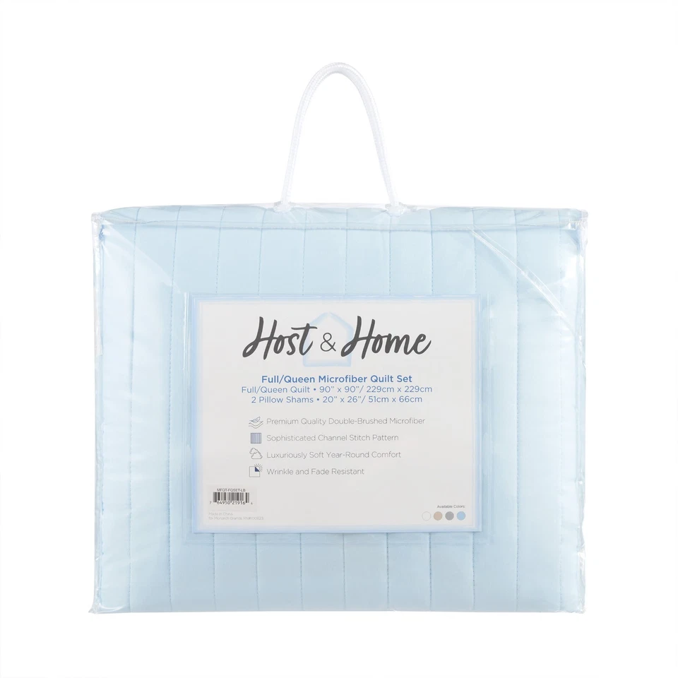 Juego de edredón Host & Home, opciones de tamaño y color, acogedor microfibra cepillada y relleno de polietileno Foto 2 de 4