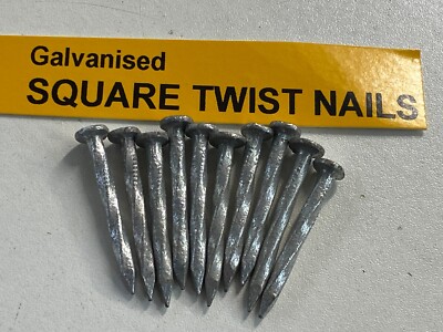 Verzinkte Vierkant Twist Nägel Dachbalken Aufhänger 30 mm x 3,75 mm 40 mm x 3,75 mm