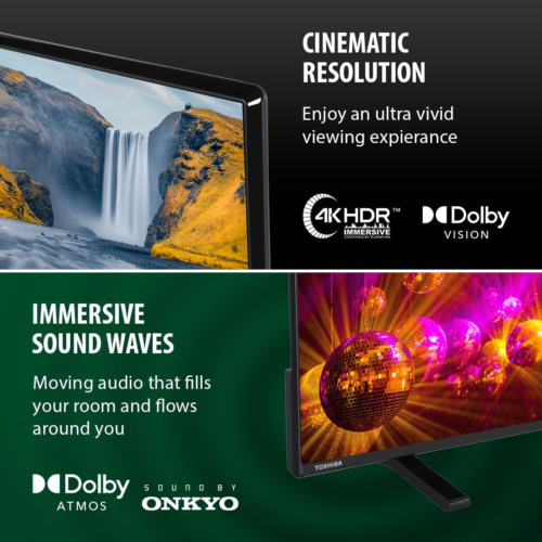 Toshiba 4K Smart UHD TV, 43/50/55/65 Inch, Alexa/Google Voice Assistant UV2F53DB - Picture 4 of 16