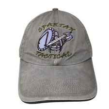 Spartan Tactical Slideback Hat Gray One Size Adjustable Embroidered