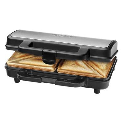 Sandwichmaker, 2 XXL-Sandwiches, Antihaftplatten, perfektes Toasten, Edelstahl 9