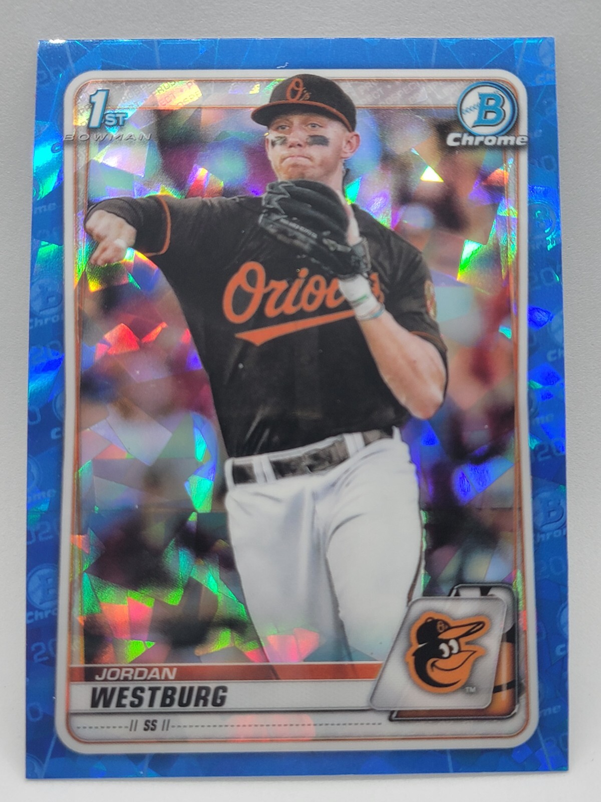 2020 Bowman Chrome Draft Sapphire Edition Jordan Westburg #BD-111 1st h;Y