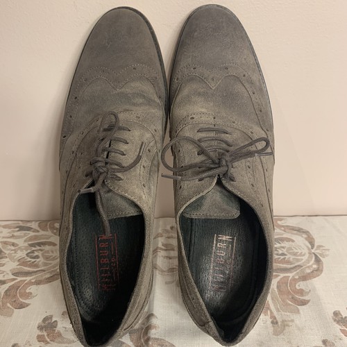 MILLBURN CO. Men’s Sz 10.5 Brown Suede Leather Lace Up Oxfords Shoes - Picture 6 of 8
