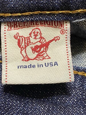 Vintage Y2k True Religion Blue Jeans Billy Embroidered Dragon