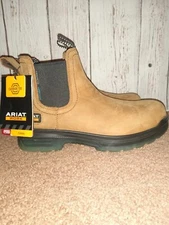 NEW - Ariat® Men's Turbo Chelsea H2O Composite Toe Work Boots 10027331 Size 7W
