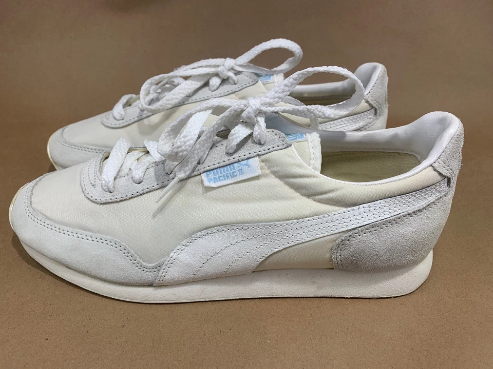 Vintage Puma Pacific II Running Shoes Sneakers 70’s Womens Sz 7 Rare Made Taiwan - Image 4 of 4