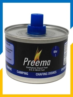 PREEMA INTERNATIONAL LTD. 6 hr Fuel Jel with wick 48 cans pack - Preema 4 x 12