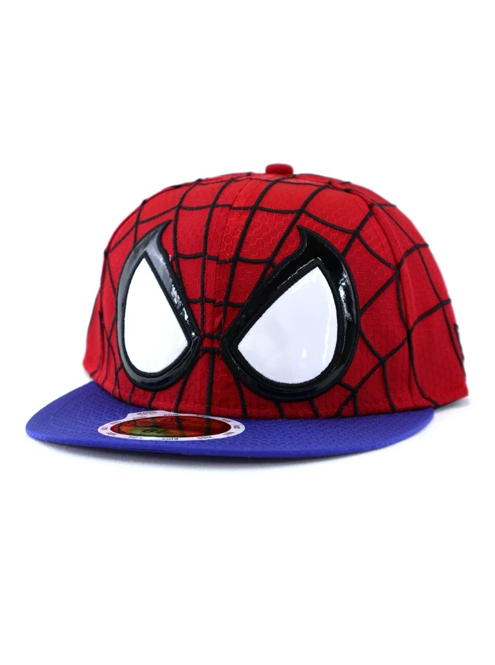 Chapéu infantil New Era Spider-Man exclusivo 59fifty ajustado tamanho 6 3/4 Marvel - Imagem 2 de 4