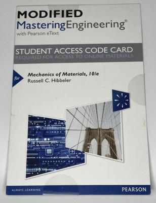 Modified Mastering Engineering with eText~Access Code Card Only~10th Ed~Hibbeler