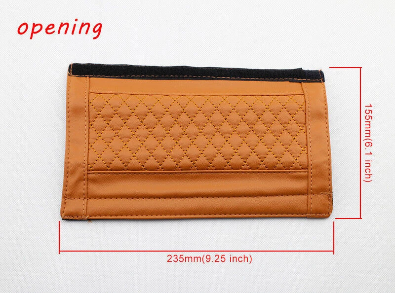 2 PIEZAS Piezas de Coche Seguro Cinturón Cubierta Hombro Relax Protectores Cuero Marrón Foto 4 de 4