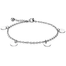Round Charm Dangle Chain Anklet/Bracelet