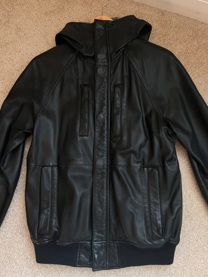 MARC BY MARC JACOBS 100% Chaqueta Hombre Cuero Cordero Foto 2 de 4