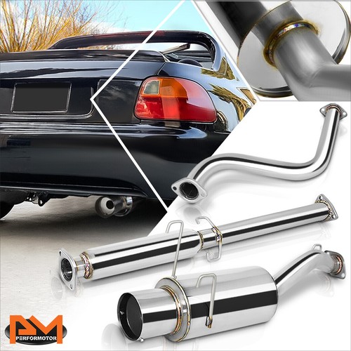 For 9397 Honda Del Sol Si EG1 4.5" Tip Muffler Stainless Steel Catback
