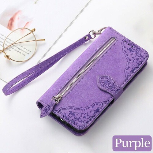 Zipper Flower Wallet Cover Case For Xiaomi Redmi Note 9 10 11 Pro 11T POCO X3 - 第 17/17 張圖片