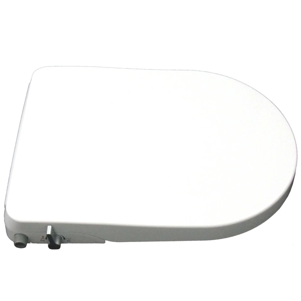 Dusch WC Deckel Sitz Absenkautomatik Aufsatz Bidet Taharet Toilette D-Form - Bild 3 von 4