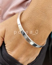 1 PCs. 925 Silver bangle Bracelet, Adjustable bangle, 5MM Ball Unisex Gift P T11