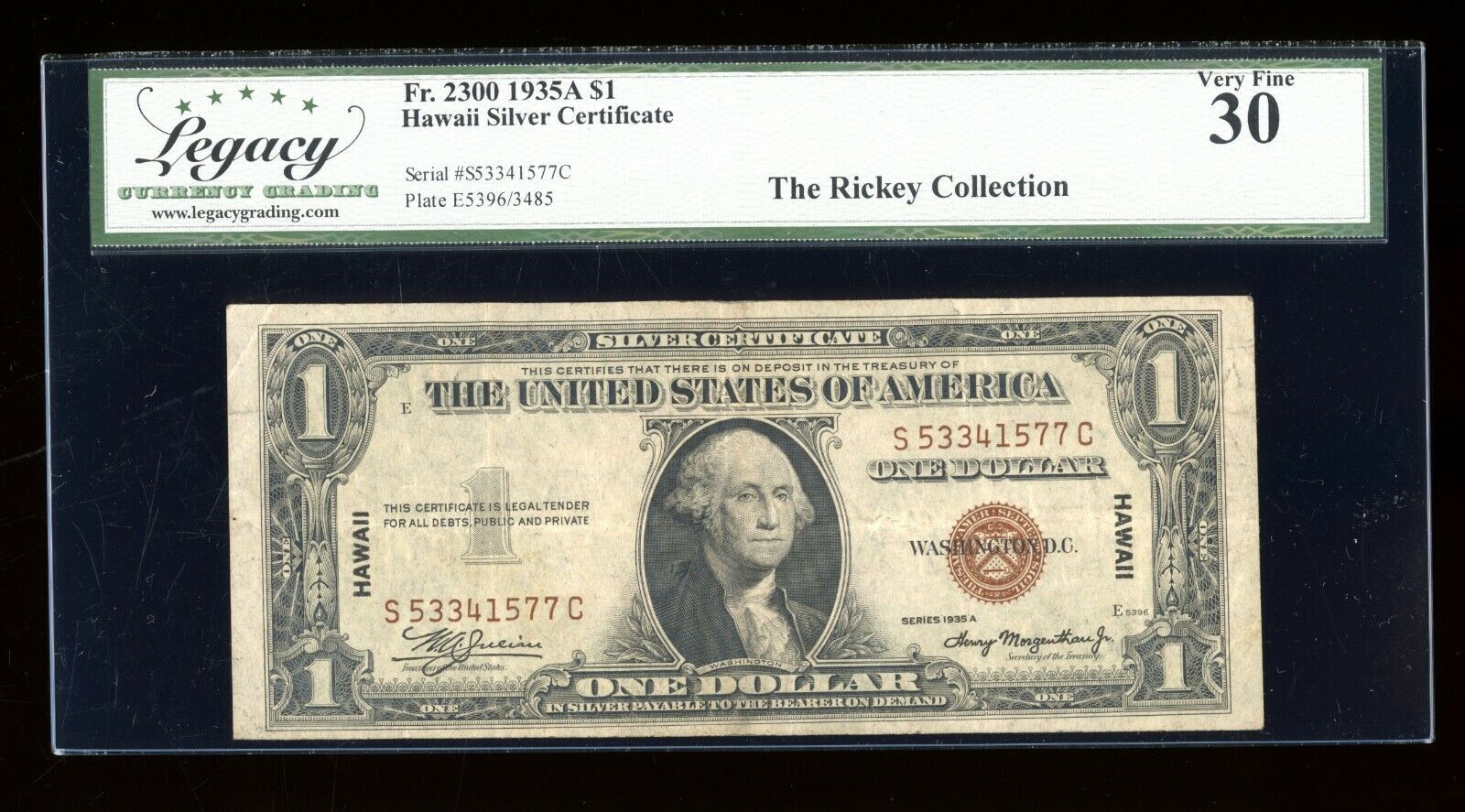 DBR 1935-A Mail order cheap $1 Silver Hawaii SC Block Recommended S Serial Fr. 2300 Legacy 30