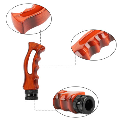 1pcs Universal Car Wood Slotted Gear Stick Shift Grip Handle Manual Knob Shifter