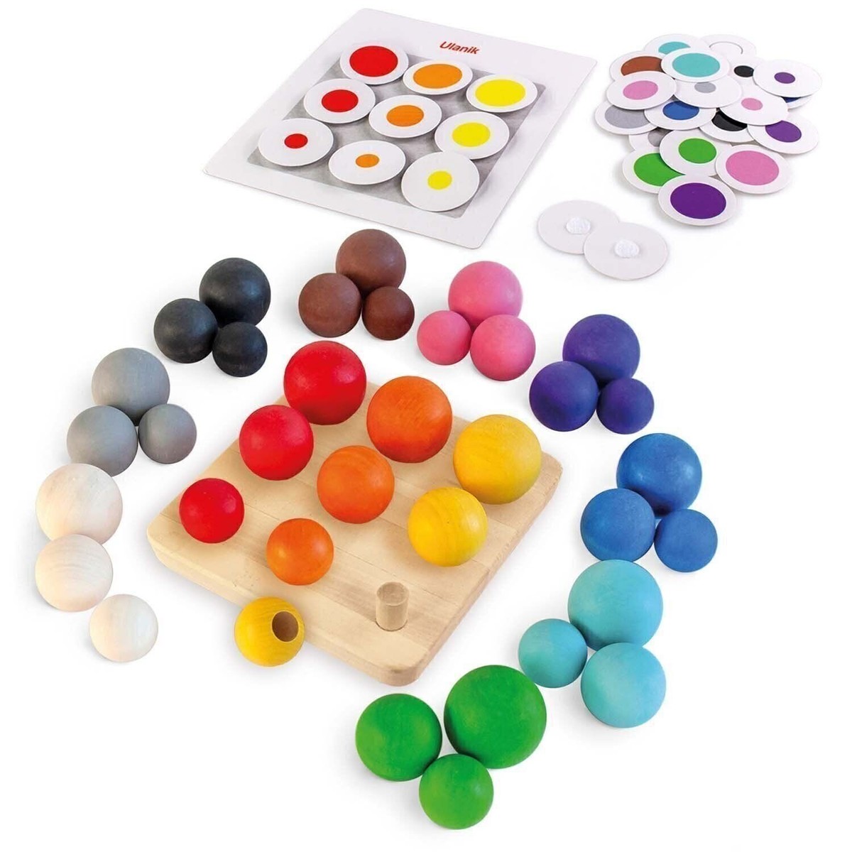 Ulanik Balls on Board Toddler Montessori Toys for Year Old - Main Image