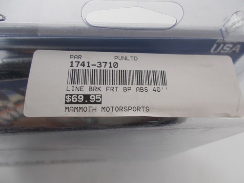 Magnum Black Pearl Designer ABS Upper DOT Brake Line 40" 180° 7/16" AS47740 - Picture 4 of 4