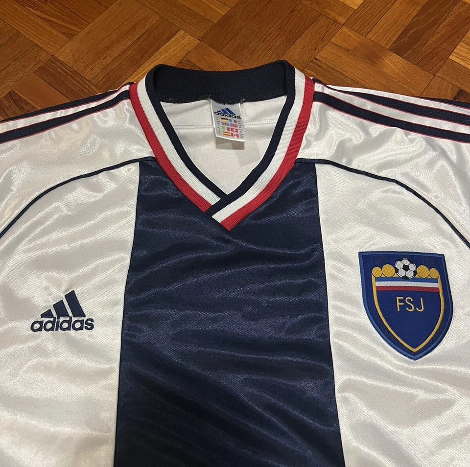 Yugoslavia 1998 Away Football Shirt FSJ Jugoslavija Serbia Srbija Adidas Jersey - Image 2 of 4