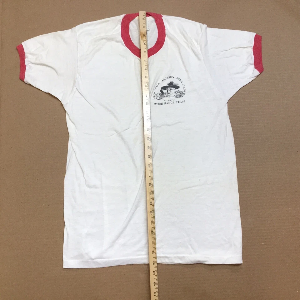 Бойскаут Stonewall Jackson области совета деревянный значок команды винтажная футболка - Изображение 3 из 4